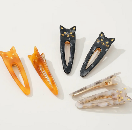 Classic Cat Face Hair Clips