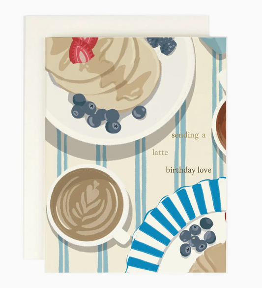 Latte Birthday Card