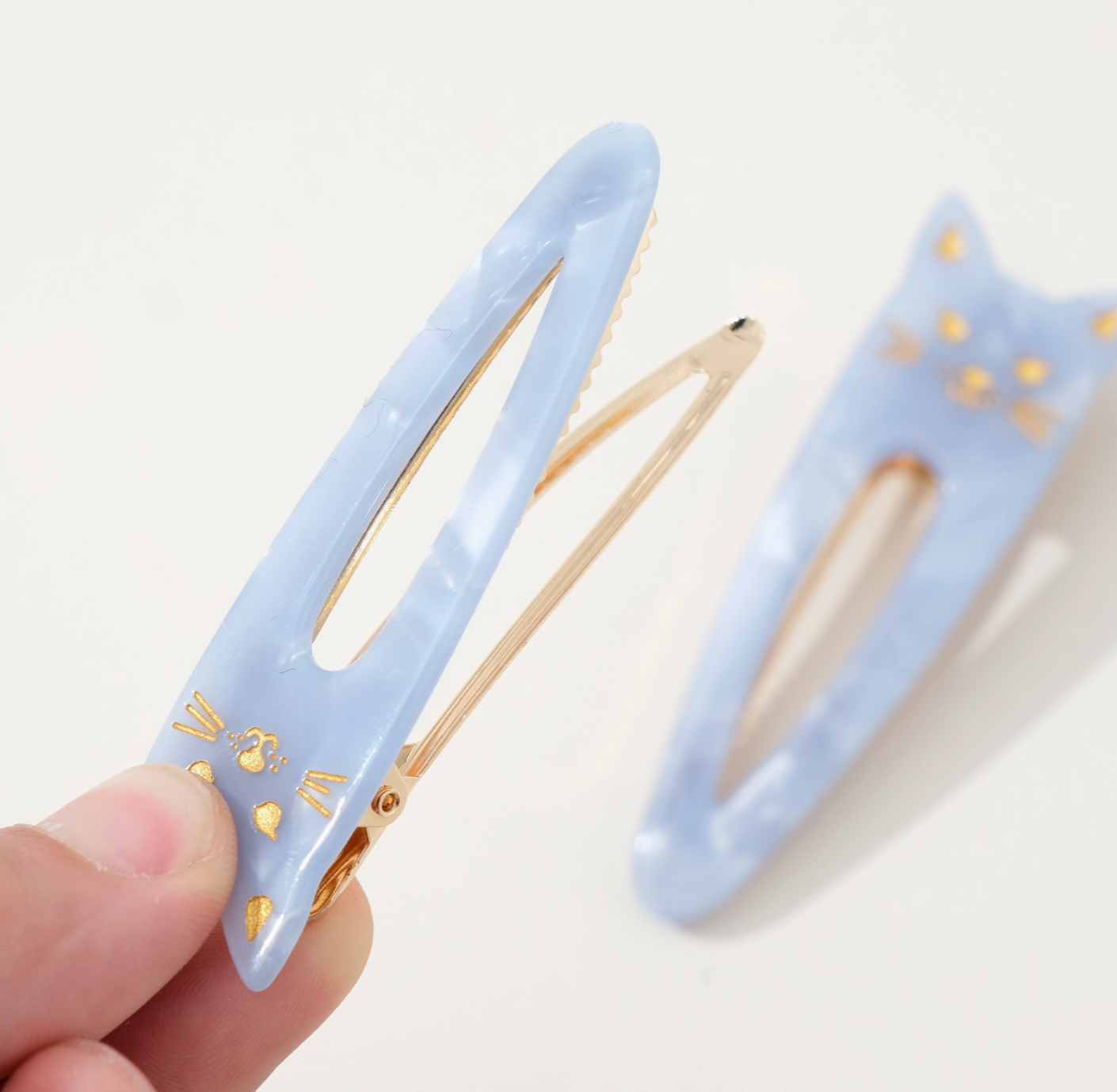 Colorful Cat Face Hair Clips
