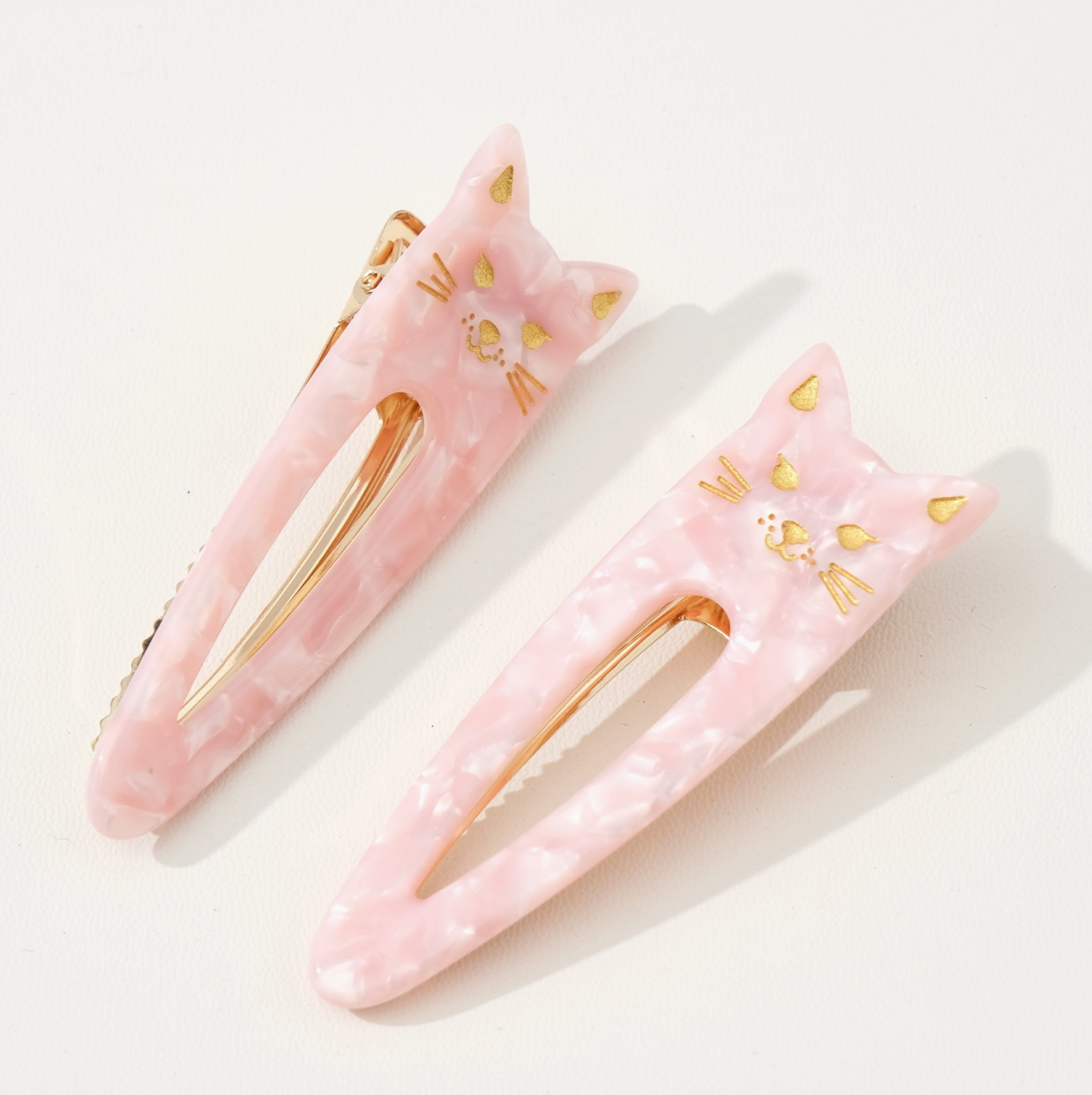 Colorful Cat Face Hair Clips