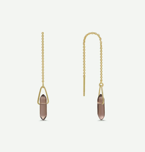Gemstone Threader Earrings