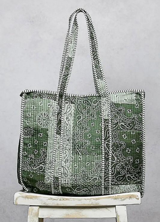 Bandana Quilted Tote Bag