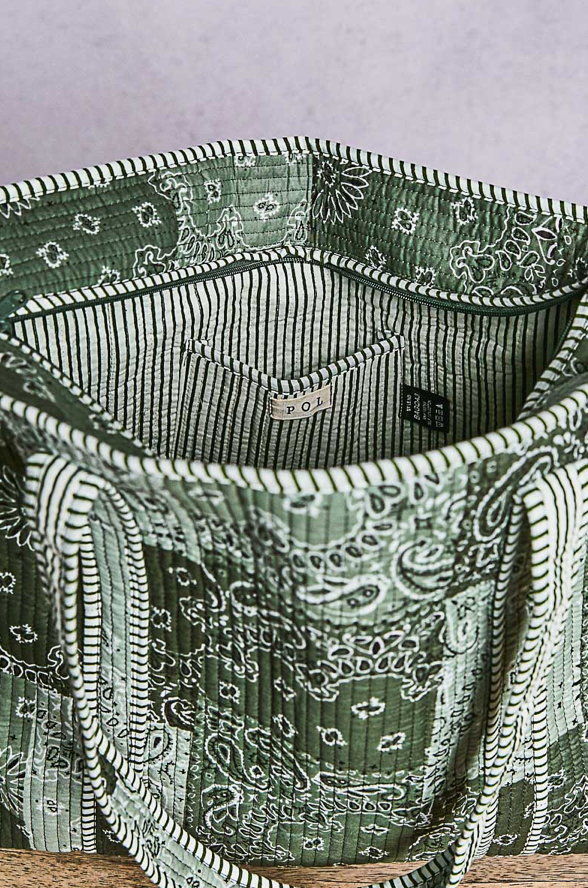 Bandana Quilted Tote Bag