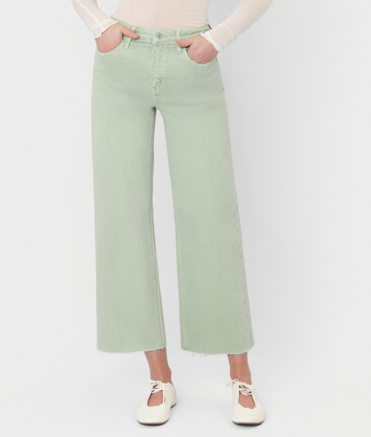 Peshtigo Wide Leg Crop Jeans