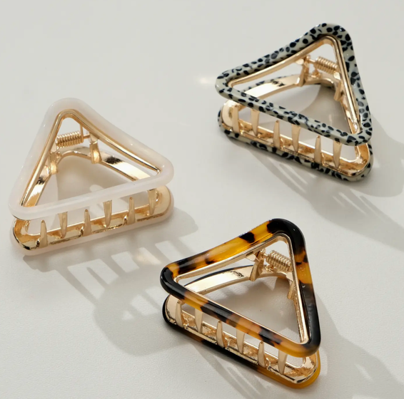 Amelie Triangle Metal Claw Clips