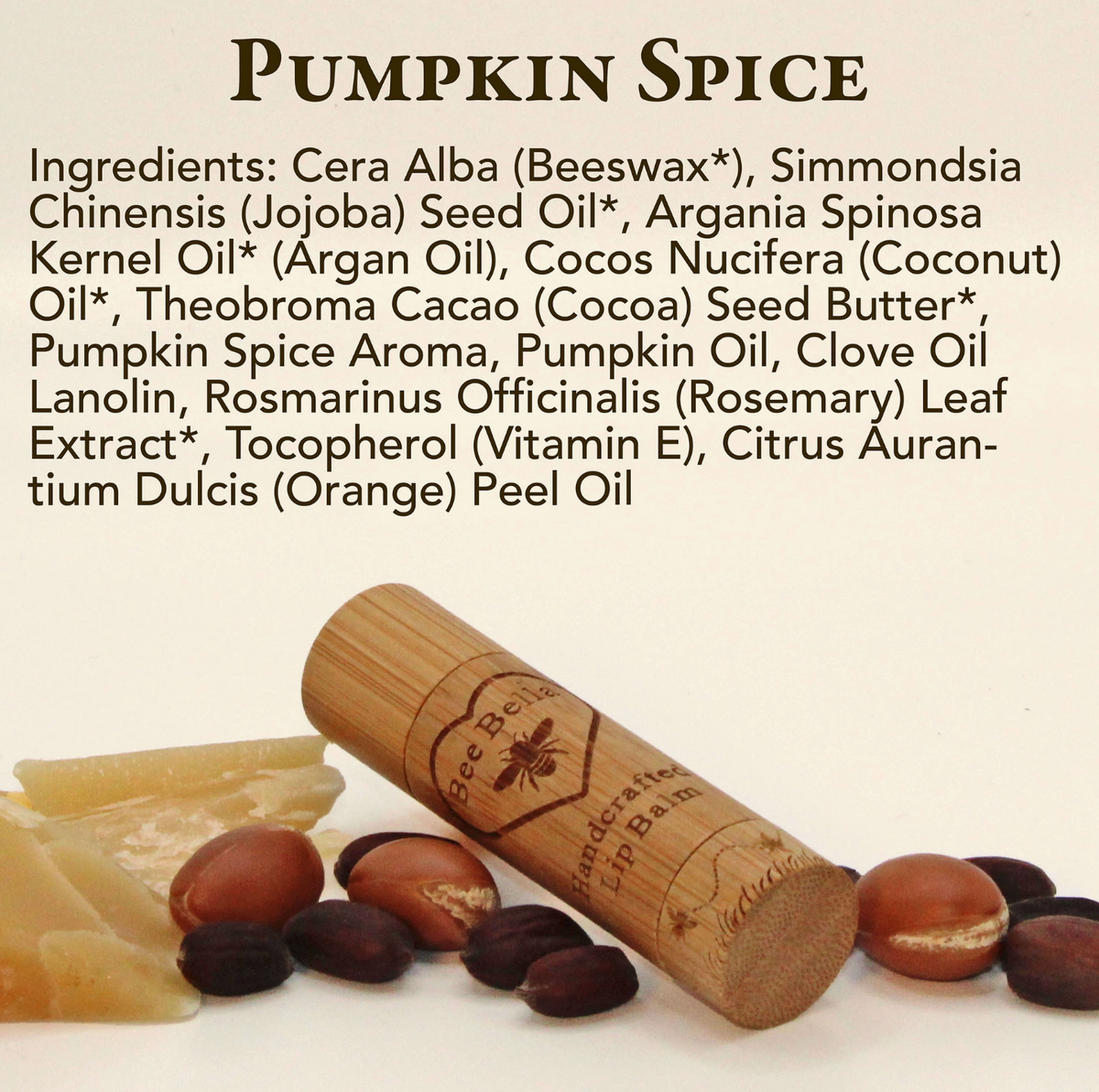 Beeswax Pumpkin Spice Lip Balm