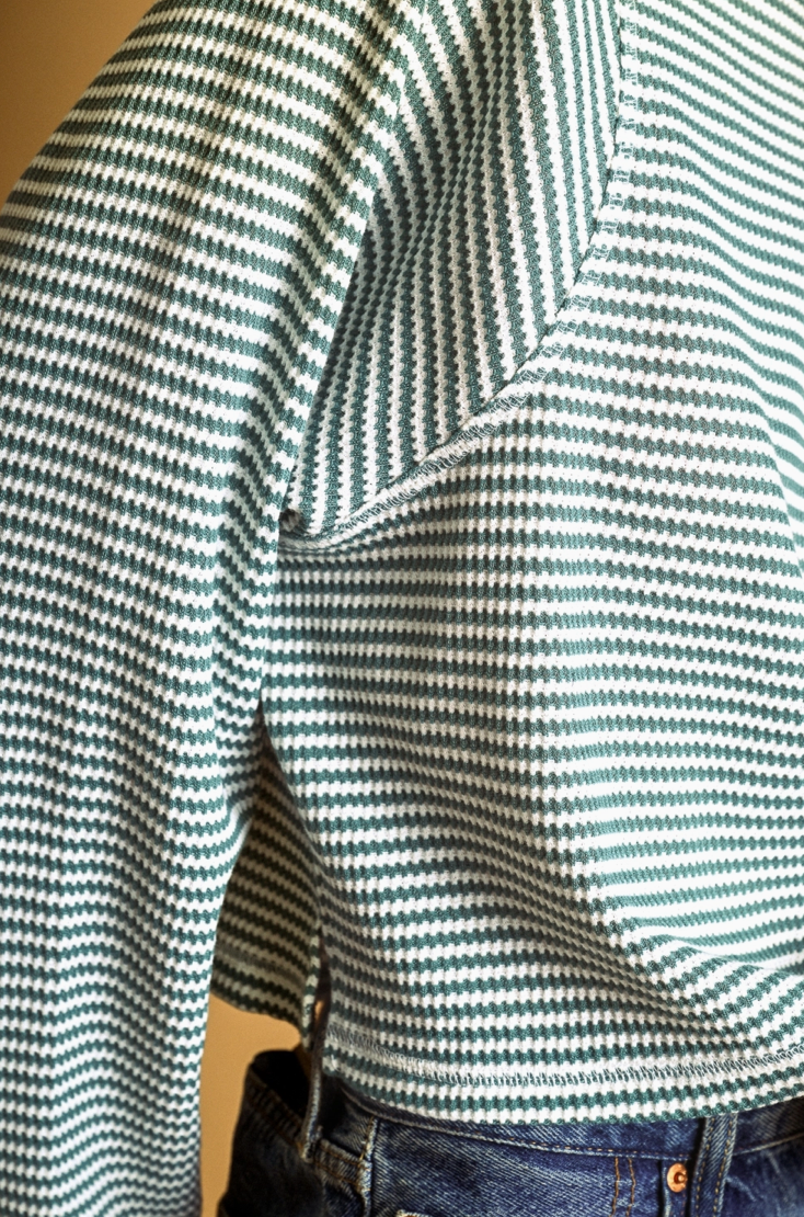 Jade Waffle Knit Top