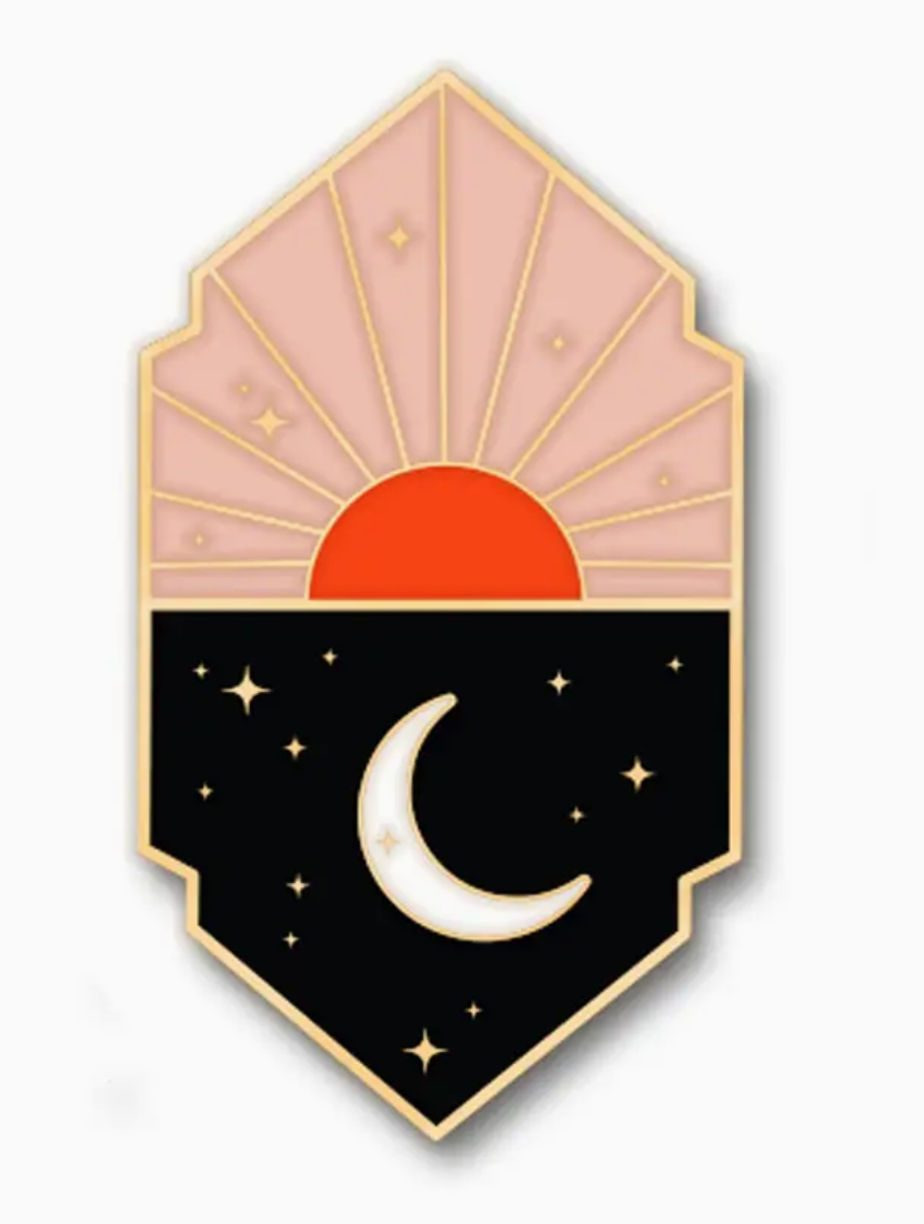 Sun & Moon Enamel Pin
