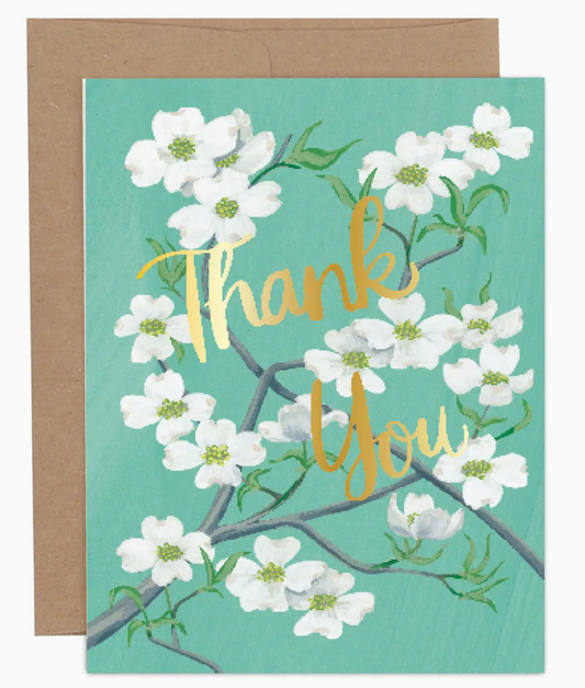 Thank You Dogwood Blooms Card