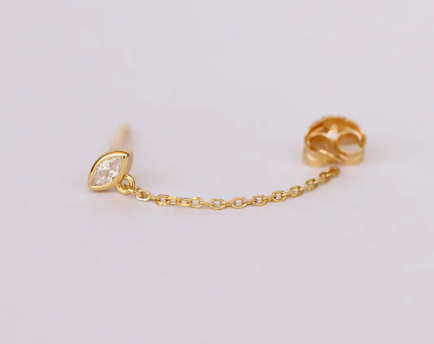 Chain Huggie Studs
