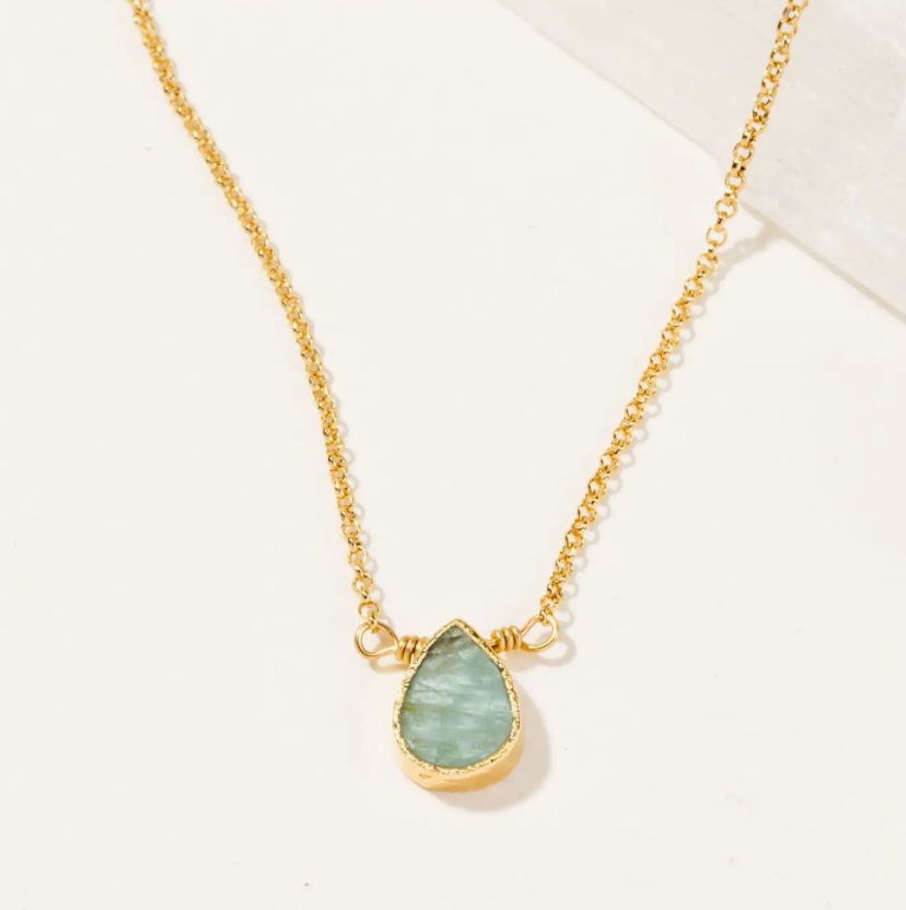 Aquamarine Gemstone Necklace