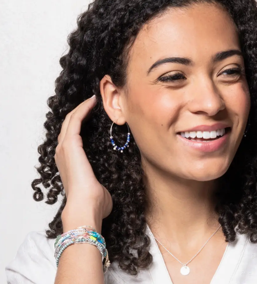 Stone Disc Hoops