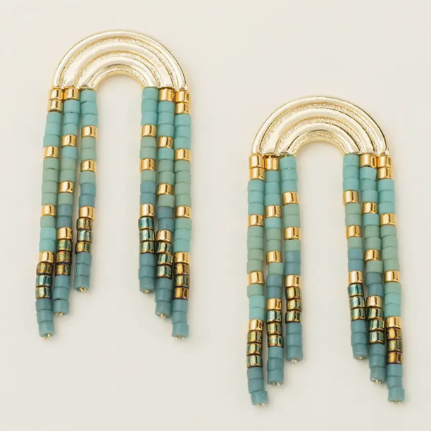 Rainbow Fringe Earrings