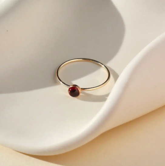Red Garnet Ring