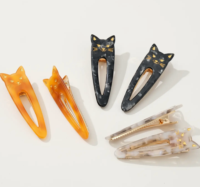 Classic Cat Face Hair Clips
