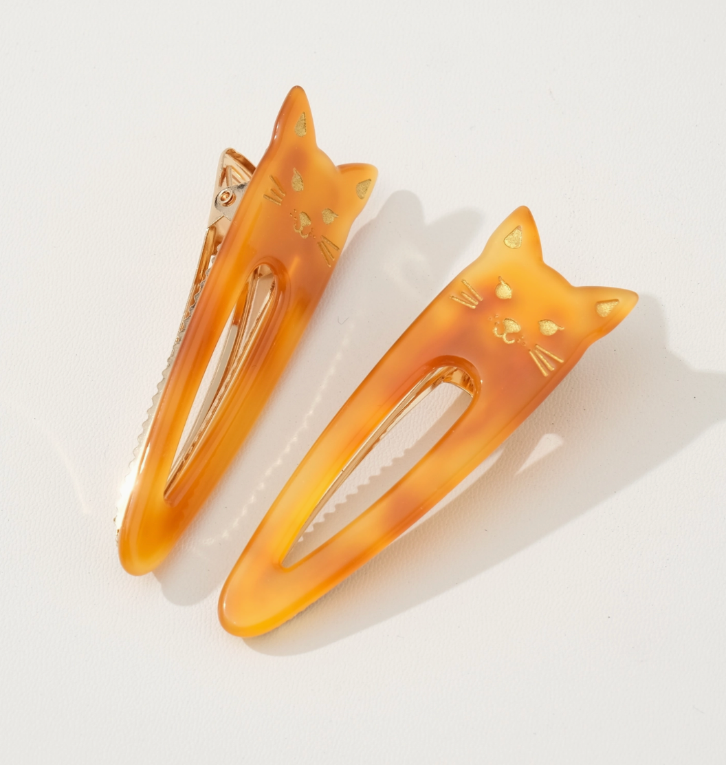 Classic Cat Face Hair Clips