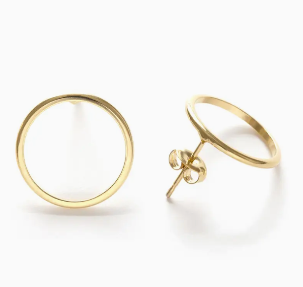 Circle Stud Earrings