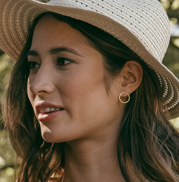 Circle Stud Earrings