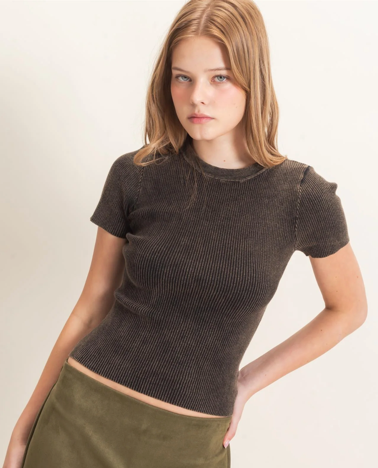 Ribbed Tee