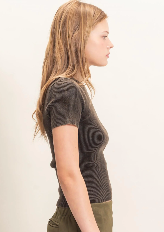 Ribbed Tee