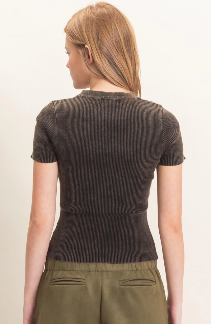 Ribbed Tee