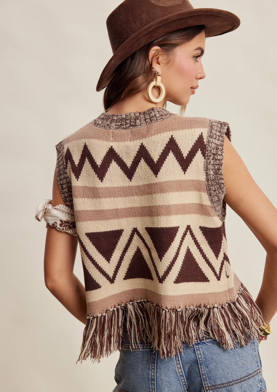 Fringe Sweater Vest