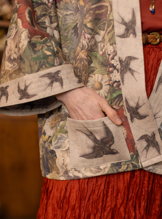 Golden Hour Fleece Cottage Kimono