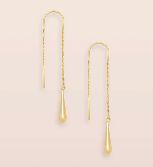 Teardrop Threader Earrings