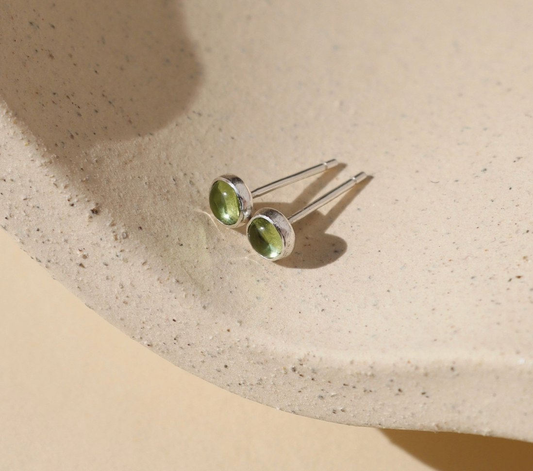 Peridot Studs