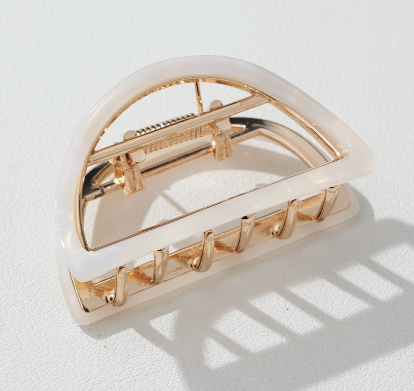 Rosalie Half Moon Metal Claw Clips