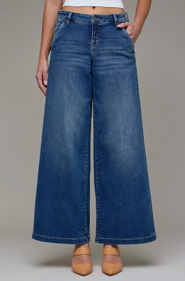 Merrick Park Super Wide Leg Jeans