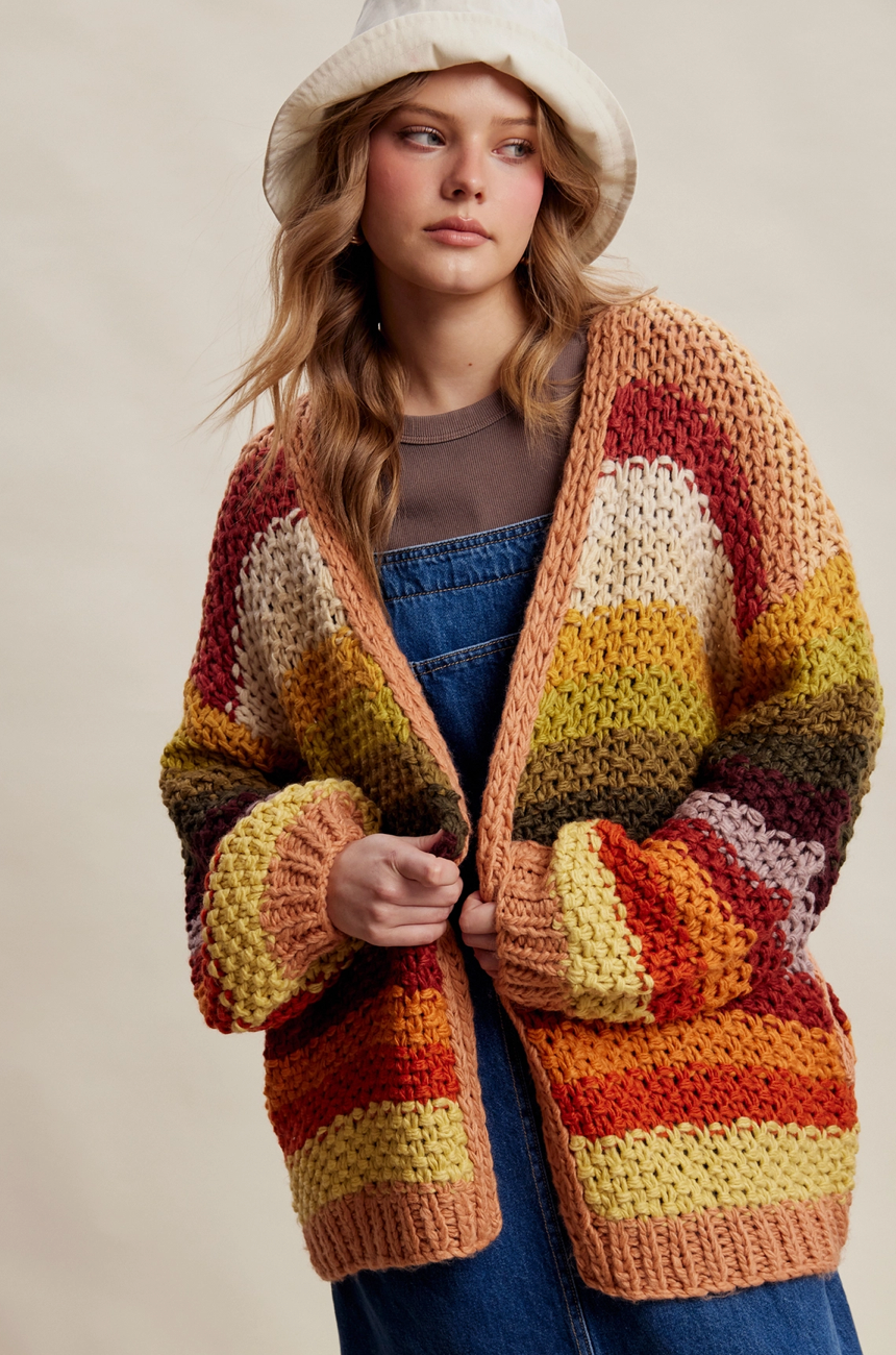 Rainbow Fade Cardigan