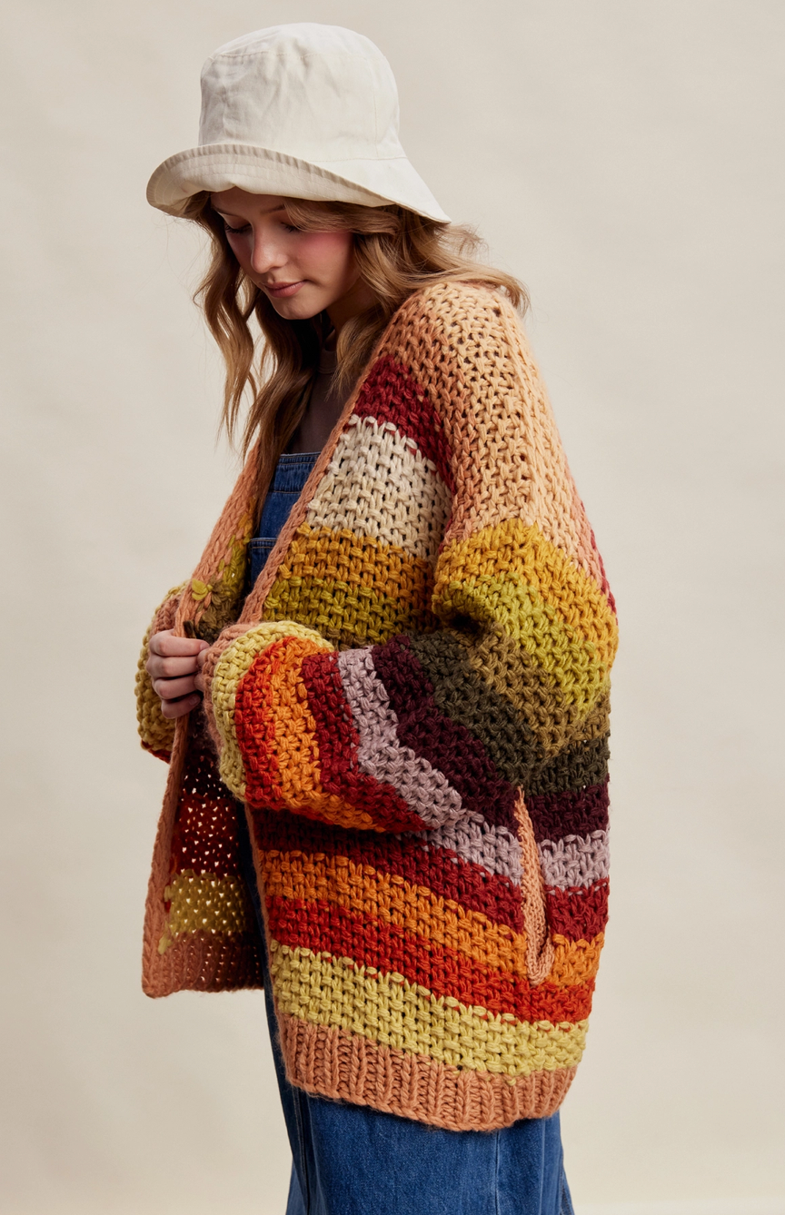 Rainbow Fade Cardigan