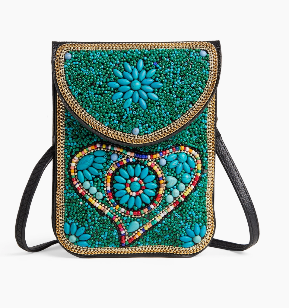 Mosaic Beaded Crossbody