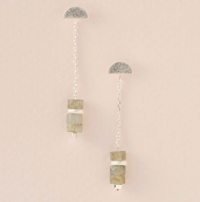 Stone Meteor Earrings