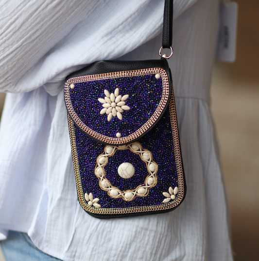 Mosaic Beaded Crossbody