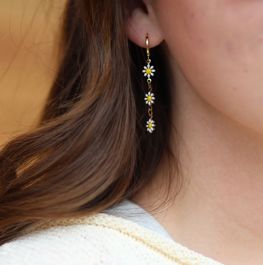 Daisy Chain Drop Earrings