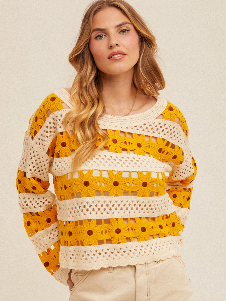 Daisy Crochet Top