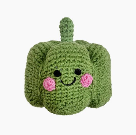 Playful Veggies Crochet Rattles