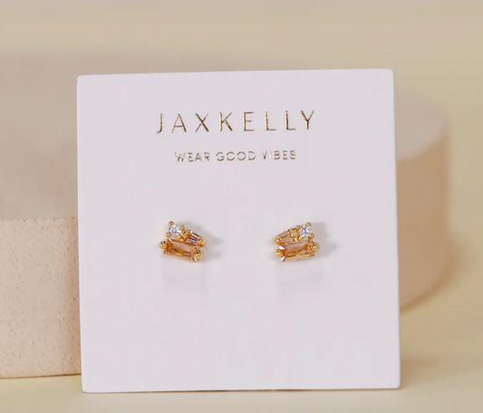 Baguette Cluster Earrings