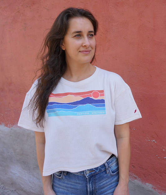 Driftless Horizon Waffle Midi Tee