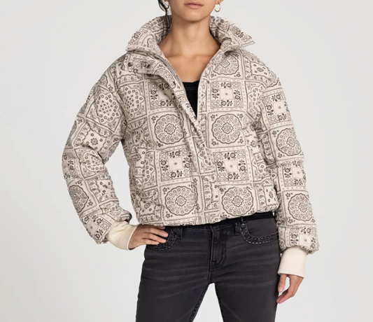 Paisley Puffer Jacket