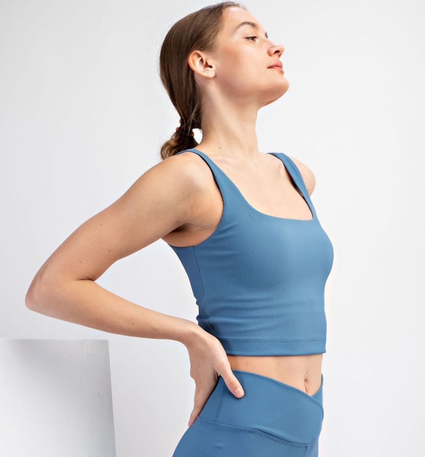 Ribbed Crop Tank