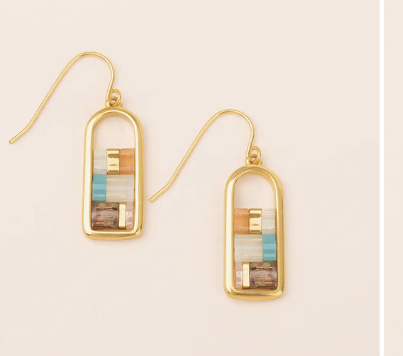 Miyuki Frame Earrings