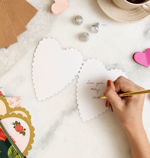 Pink Rose Heart Card