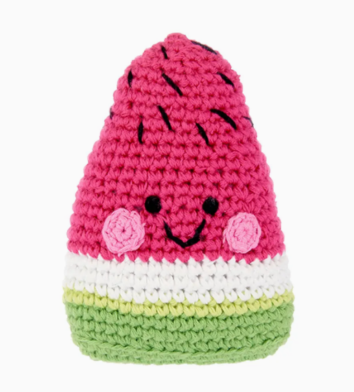 Happy Fruit Crochet Rattle