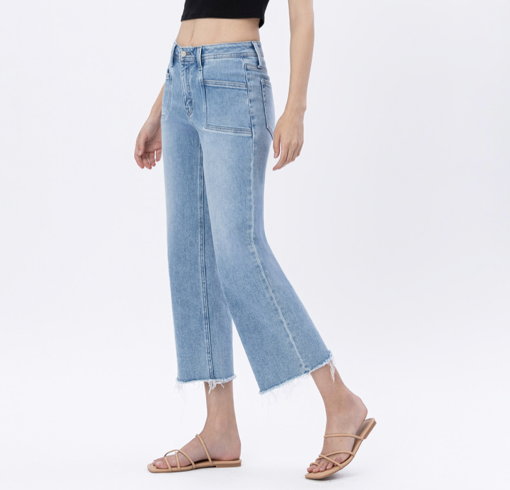 Oconomowoc Crop Wide Jeans