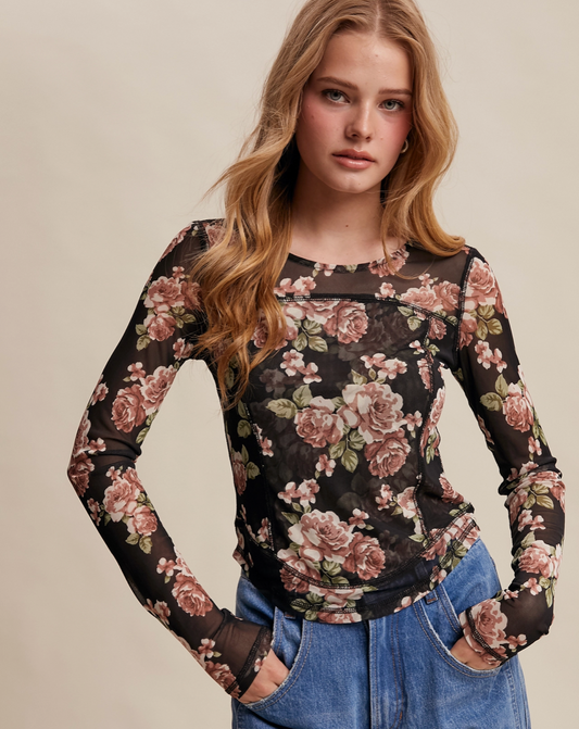 Vintage Floral Top