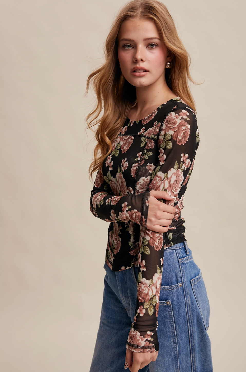 Vintage Floral Top