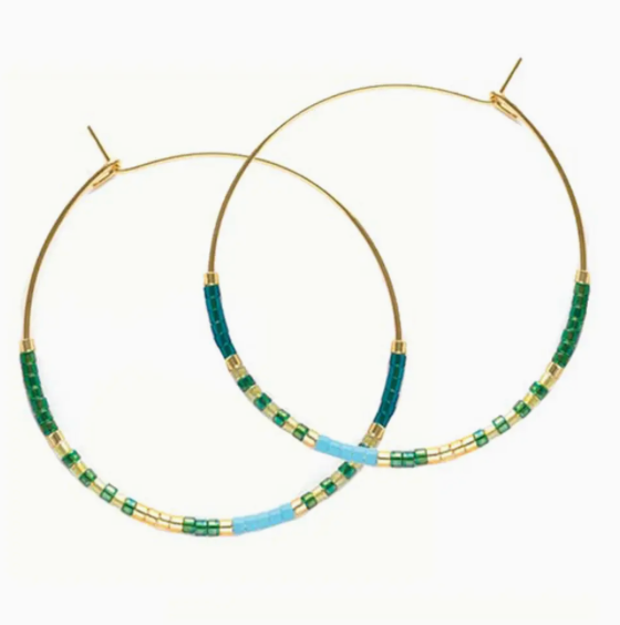 Seed Bead Hoops